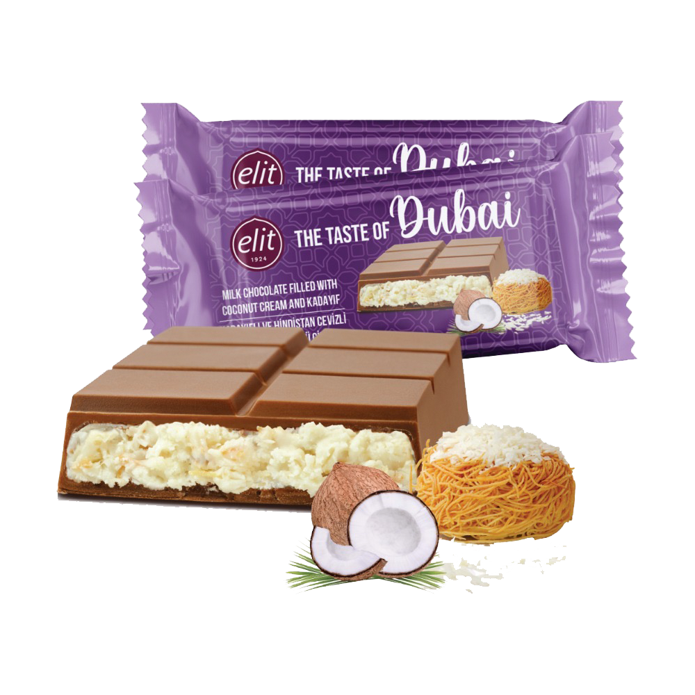 Tablette Chocolat Dubaï Coconut & Cream - 90g