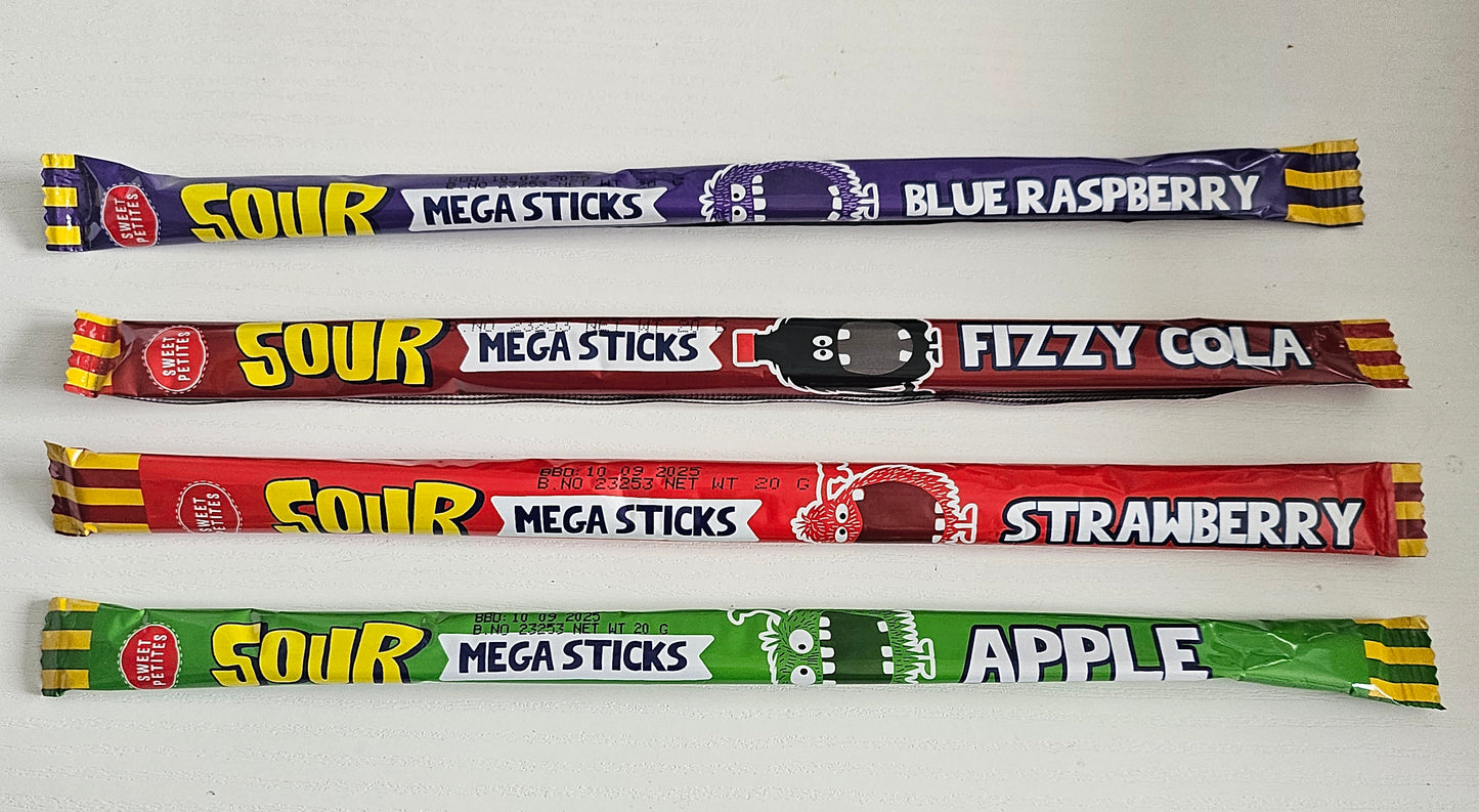 Mega Sticks Sour Marron - Cola
