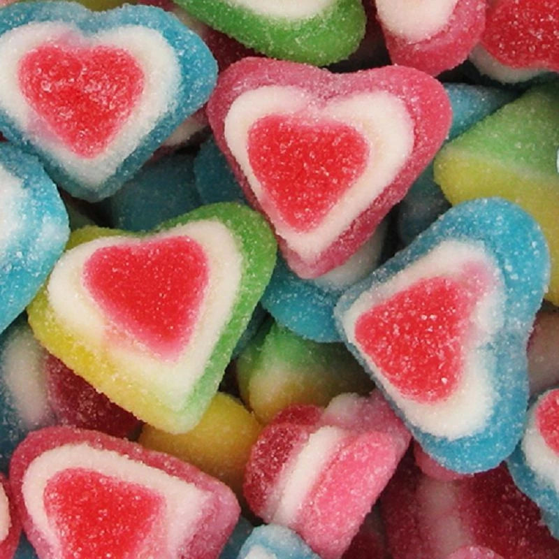 Coeurs 3D sucrés - 100g